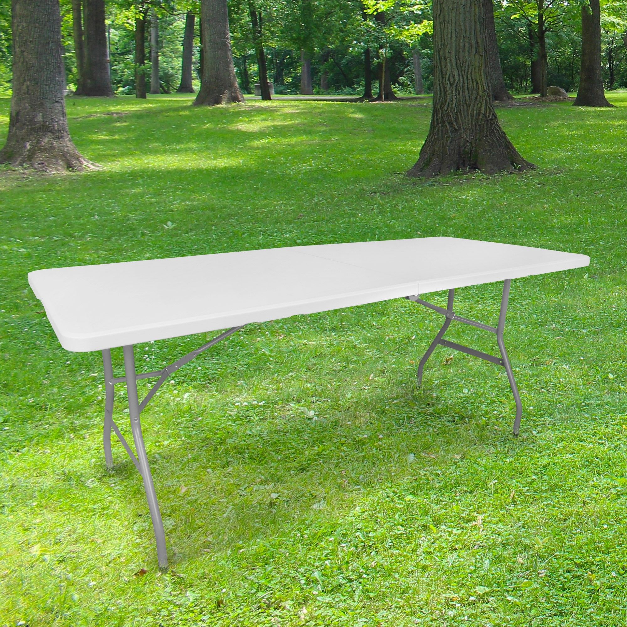 table blanche pliable 180cm