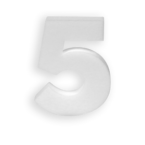 Lettres et chiffres en polystyrène (h 50 cm) (M