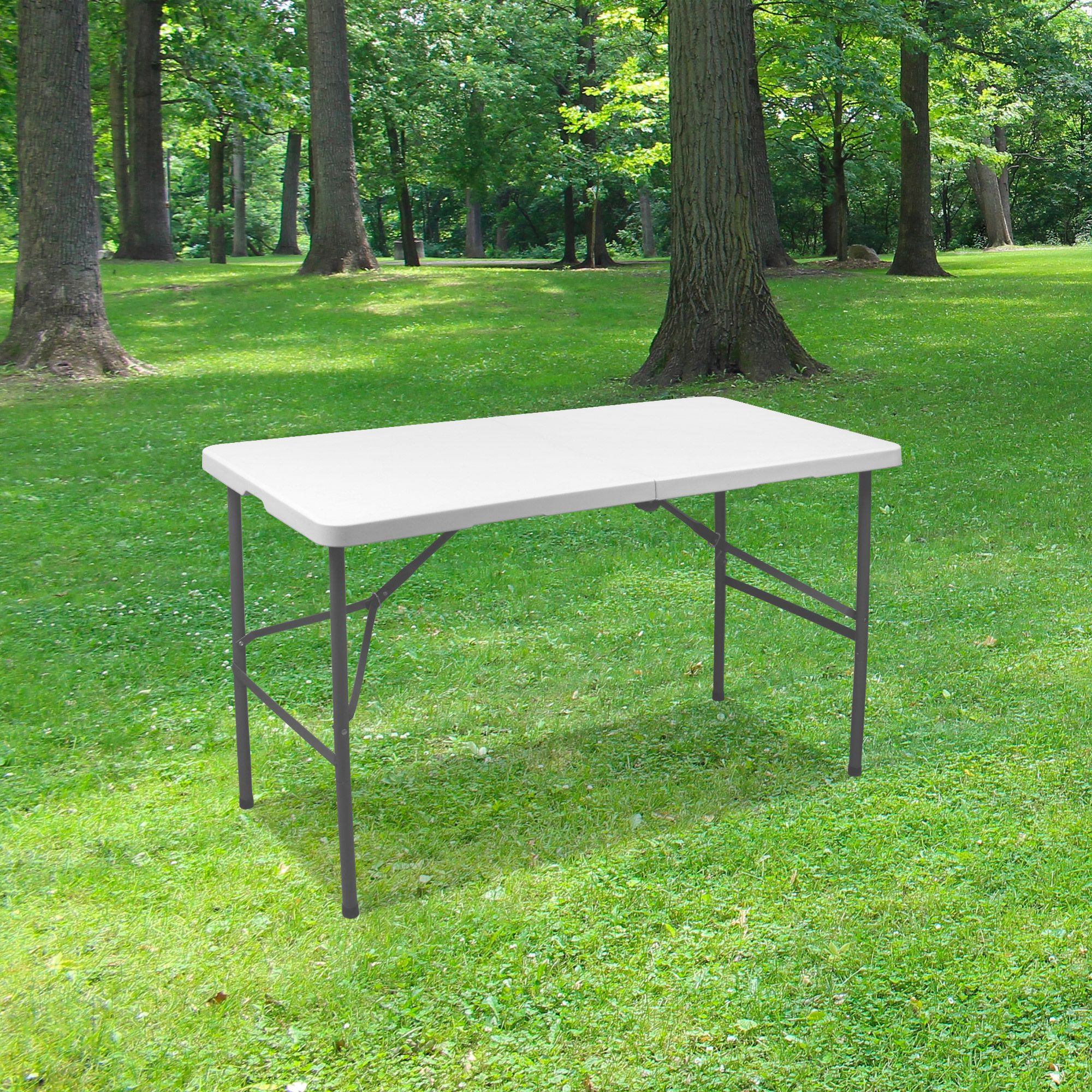 table blanche pliable 120cm